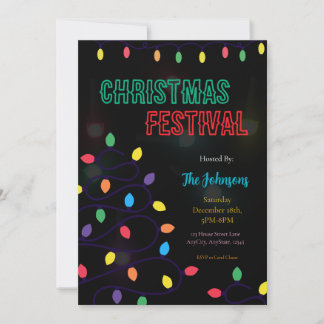 Invitación al Festival de Luces de Navidad