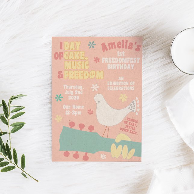 Invitación al Festival de Música Hippie Birthday B (Subido por el creador)