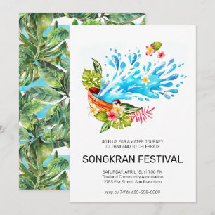 Invitación al Festival Songkran de Tailandia