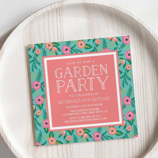 Invitación al festival Summer Blooms Garden (Subido por el creador)
