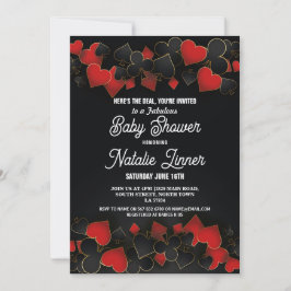 Invitación al Fiesta Baby Shower Las Vegas Casino 