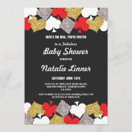 Invitación al Fiesta Baby Shower Las Vegas Casino 