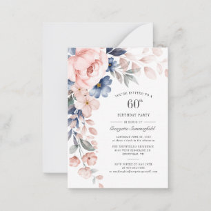 Invitación al Fiesta botánico de cumpleaños 60 de