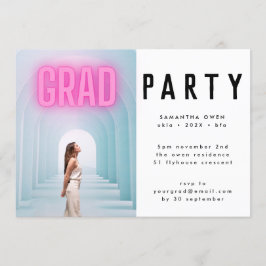 Invitación al Fiesta de fotografía Ombre Grad con 