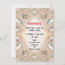 Invitación Al Fiesta De Slumber