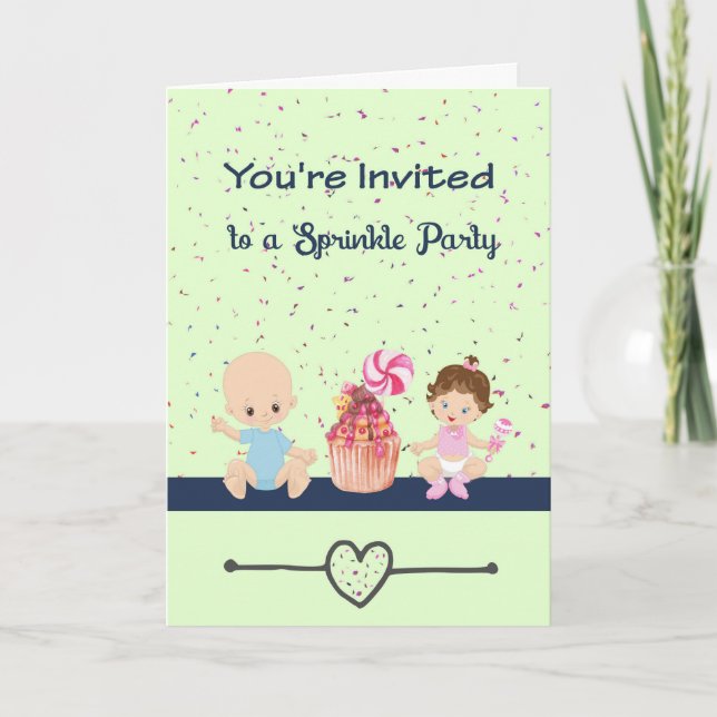 Invitación al Fiesta Sprinkle (Anverso)