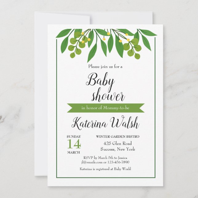 Invitación al follaje de primavera (Anverso)