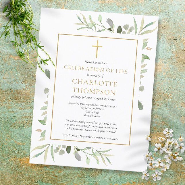 Invitación al funeral de la Cruz de Oro de Verdor (Subido por el creador)