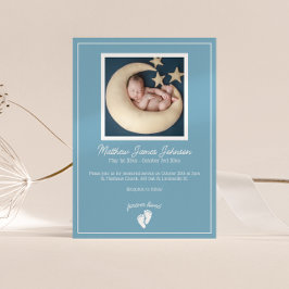 Invitación al funeral de Little Feet Baby Memorial