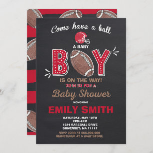 Invitación al fútbol Baby Shower Baby Shower