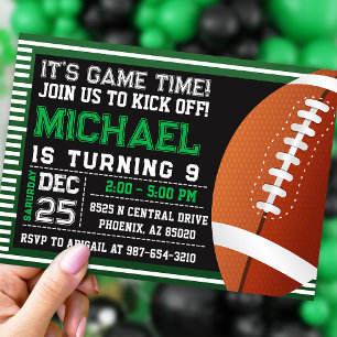 Invitación al fútbol, cumpleaños al fútbol