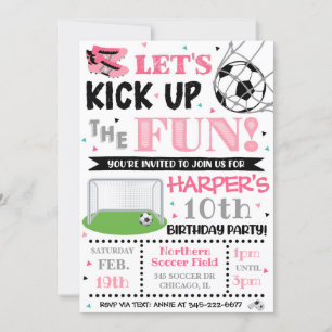 Invitación al fútbol   Invitación al fútbol Chica