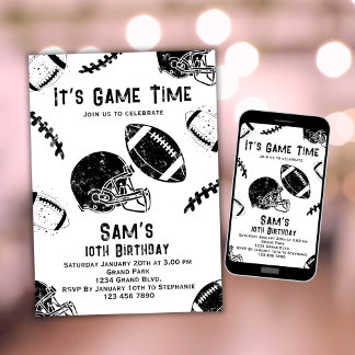 Invitación al fútbol por cumpleaños Fiesta de fútb