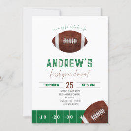 Invitación al fútbol por primer año