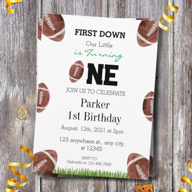 Invitación al fútbol por primer año (Subido por el creador)