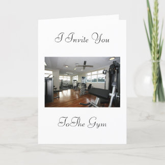 Invitación al gimnasio