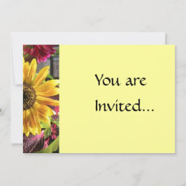 Invitación al girasol dorado