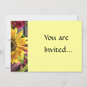 Invitación al girasol dorado