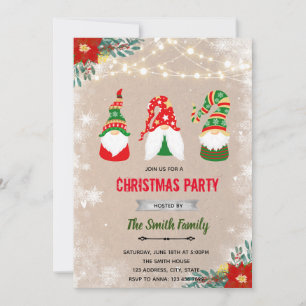 invitación al gnomo de Navidad