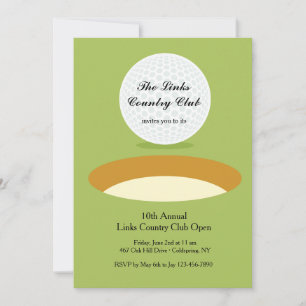 Invitación Al Golf Del Borde