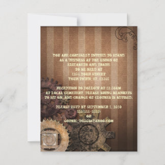 Invitación al Gótico de los engranajes de vapor