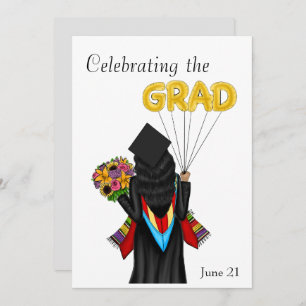 Invitación al Ilustracion para graduados de maestr