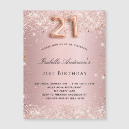 Invitación al imán rosa rosa rosa rosa rosa rosa r