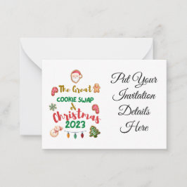 Invitación al intercambio de cookies de navidades 