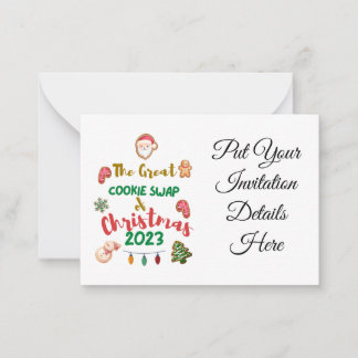 Invitación al intercambio de cookies de navidades 