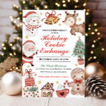 Invitación al intercambio de cookies de vacaciones<br><div class="desc">¡¡¡Hacer brillar a los espíritus!!! ¡Disfruta de esta invitación a Cookie Exchange de los Navidades! Es la forma perfecta de invitar a sus huéspedes a sus vacaciones o a su fiesta de intercambio de galletas con temas de Navidad. Esta es una invitación festiva de cumpleaños, diseñada con los siguientes gráficos...</div>