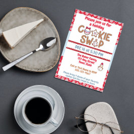 Invitación al intercambio de cookies de vacaciones