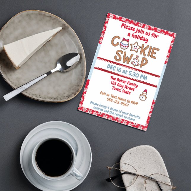 Invitación al intercambio de cookies de vacaciones (Subido por el creador)