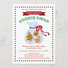 Invitación al intercambio de cookies de vacaciones