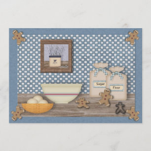 Invitación al intercambio de galletas de pan de je