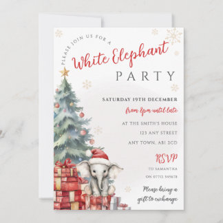 Invitación al Intercambio de Regalos de Navidad El