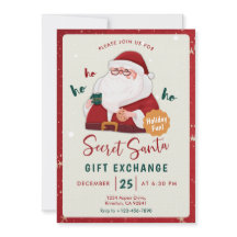 Invitación al Intercambio de Regalos de Santa Secr