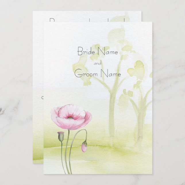 Invitación al jardín (Anverso / Reverso)