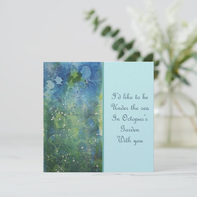 Invitación al jardín del pulpo (Anverso de pie)