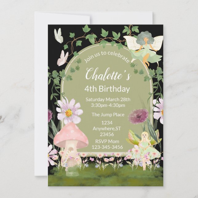 Invitación al jardín encantado (Anverso)