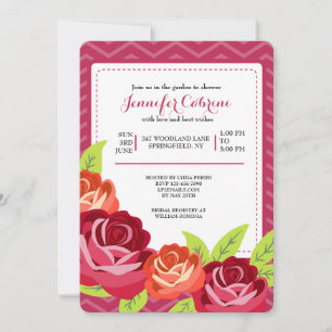 Invitación al jardín Rosa
