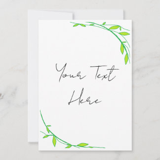 Invitación al jardín verde