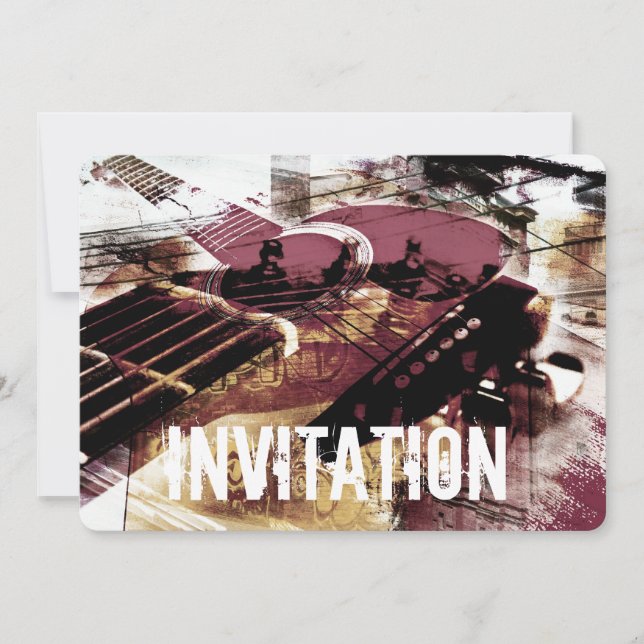 invitación al jazz de guitarra acústica (Anverso)