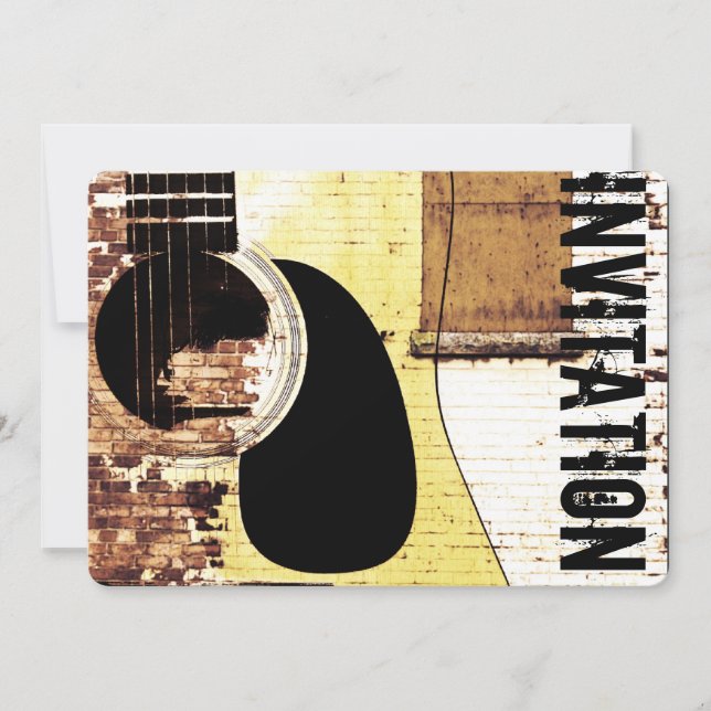 invitación al jazz de guitarra acústica (Anverso)