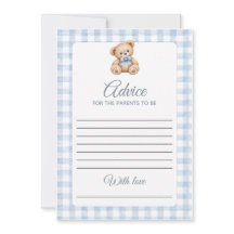 Invitación al juego de consejos para baby shower d
