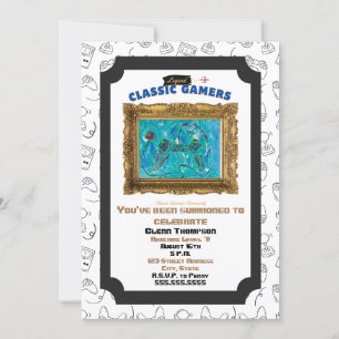 Invitación al juego Guay de cumpleaños de jugadore