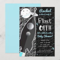 AL LA LUNA Cohete Nave Espacial Baby Shower