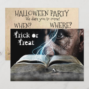 Invitación al libro de halloween Spooky Eyes & Spe