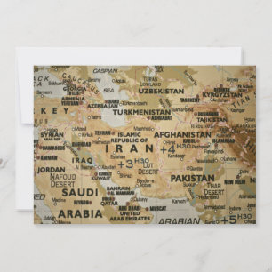 Invitación al mapa de Oriente Medio