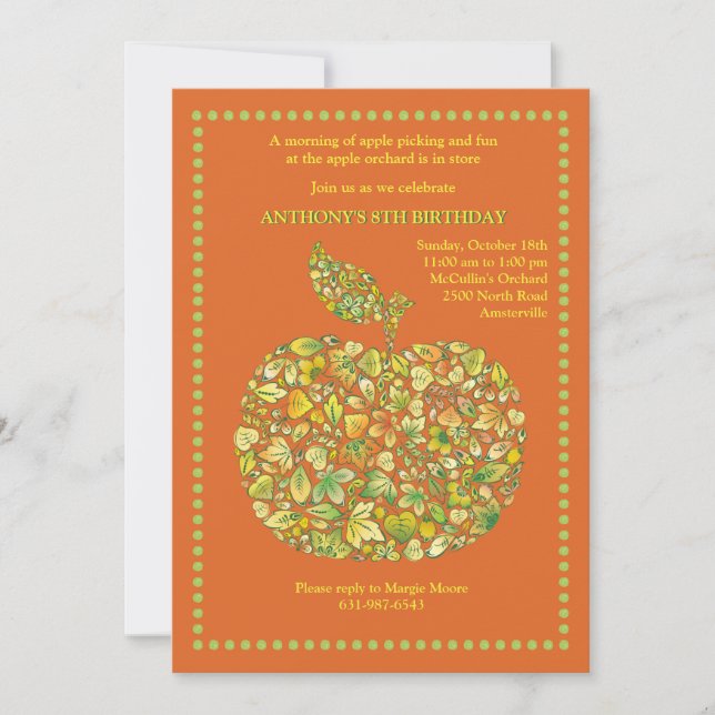 Invitación al marco Apple (Anverso)