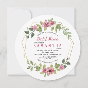 Invitación al marco de alambre floral